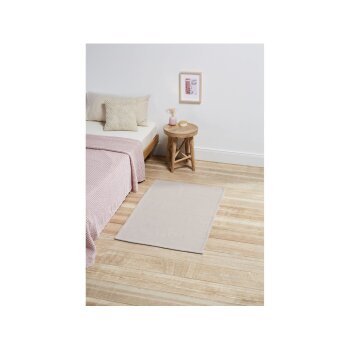 LIVARNO home Baumwollteppich, 67 x 120 cm (Hellgrau) - B-Ware sehr gut