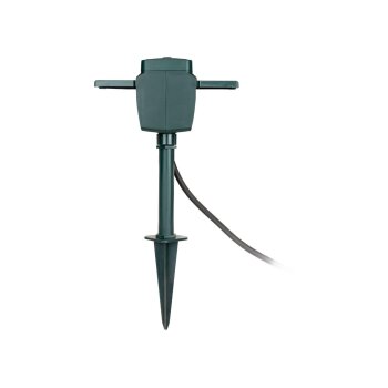 SILVERCREST Gartenspieß mit 2 Steckdosen, ZigBee 3.0 Smart Home - B-Ware sehr gut