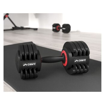 CRIVIT Kurzhantel-Set, verstellbar, 11,5 kg - B-Ware sehr gut