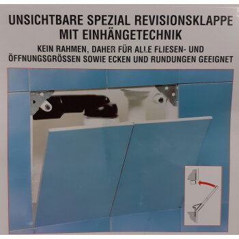 ALPRO Unsichtbare Spezial Revisionsklappe mit...