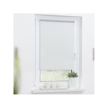 Lichtblick Thermo-Rollo Klemmfix, ohne Bohren, ab 45 x 150 cm (Weiß, 95x150 cm) - B-Ware sehr gut