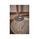 LIVARNO home Beistelltisch, aus Massivholz, Ø40cm (Anthrazit) - B-Ware Transportschaden Kosmetisch