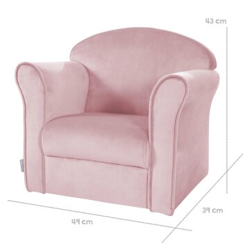 roba Kindersessel Lil Sofa mit Armlehnen, Rosa/Mauve - B-Ware sehr gut