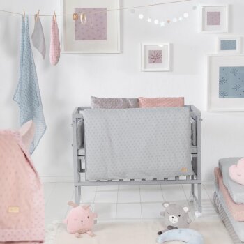 roba Organic Wiegenbettwäsche Lil Planet, 2-tlg, 80...