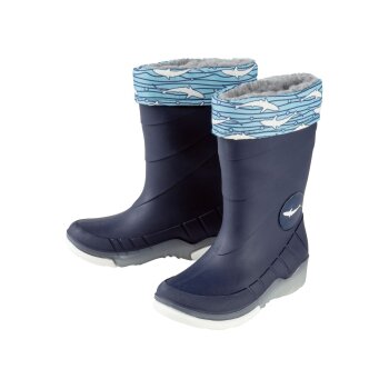 lupilu Kleinkinder Jungen Regenstiefel mit coolem Blink-Effekt (navy, 24/25) - B-Ware sehr gut