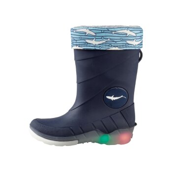 lupilu Kleinkinder Jungen Regenstiefel mit coolem Blink-Effekt (navy, 24/25) - B-Ware sehr gut