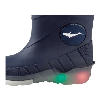 lupilu Kleinkinder Jungen Regenstiefel mit coolem Blink-Effekt (navy, 24/25) - B-Ware sehr gut
