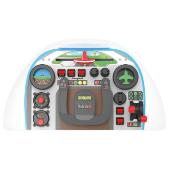 Playtive Cockpit Auto / Flugzeug, mit Echtholz (Flugzeug Cockpit) - B-Ware sehr gut