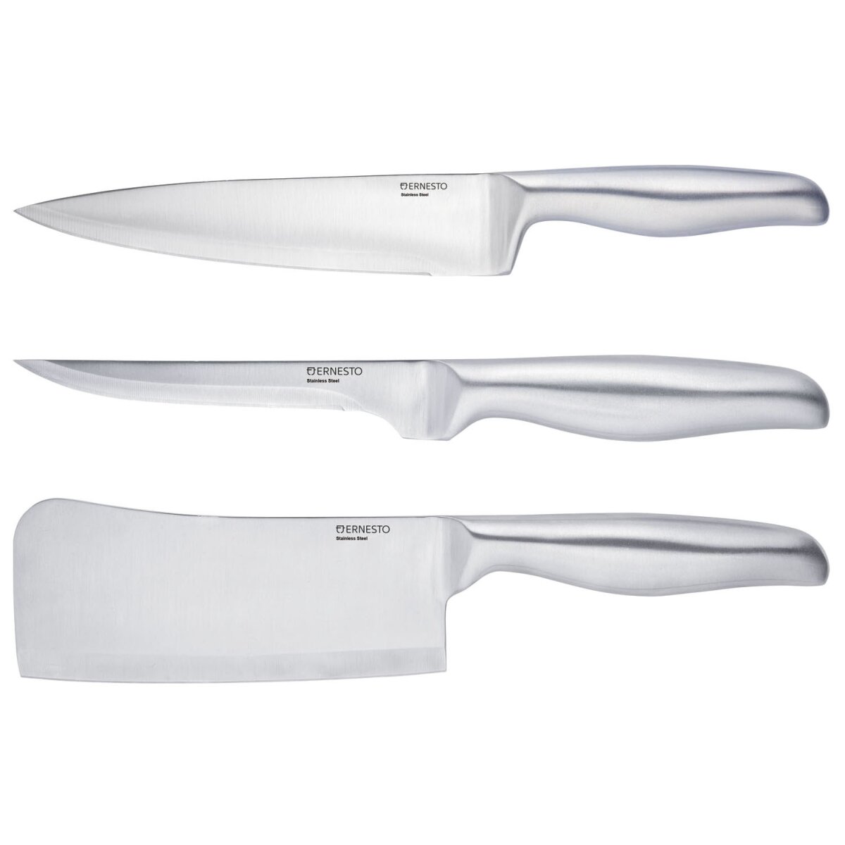 ERNESTO® Edelstahl-Messer, ergonomischer € B-Ware, 3,99 Griff 