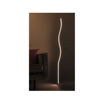 LIVARNO home LED-Stehleuchte in Mattnickel-Optik (Welle) - B-Ware sehr gut