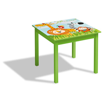 LIVARNO home Kindertisch mit 2 Stühlen, mit Safari-Motiv - B-Ware sehr gut
