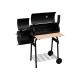 GRILLMEISTER Holzkohle-Smokergrill »GMS 92 A1«, mit separater Brennkammer - B-Ware sehr gut