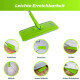 EasyGleam Mopp- und Eimer-Set - Flachbodenmopp mit Edelstahlstiel - Innovatives Zweikammer-Nass-Trocken-Reinigungsset - B-Ware neuwertig