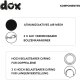 DDOXX Hundeleine Air Mesh, 3fach verstellbar, 2m , schwarz, M - B-Ware sehr gut