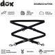 DDOXX Hundeleine Air Mesh, 3fach verstellbar, 2m , schwarz, M - B-Ware sehr gut