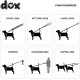 DDOXX Hundeleine Air Mesh, 3fach verstellbar, 2m , schwarz, M - B-Ware sehr gut