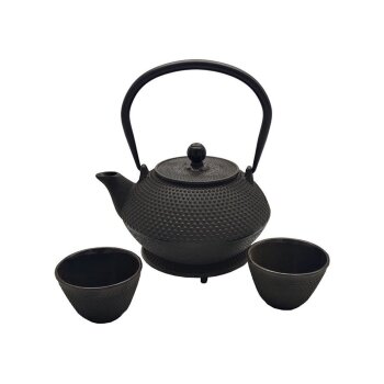 ERNESTO® Gusseisen-Tee-Set, 4-teilig, mit herausnehmbarem Teefilter - B-Ware sehr gut