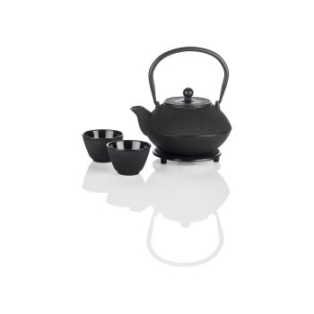 ERNESTO® Gusseisen-Tee-Set, 4-teilig, mit herausnehmbarem Teefilter - B-Ware sehr gut