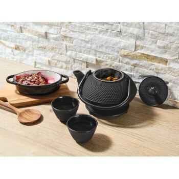 ERNESTO® Gusseisen-Tee-Set, 4-teilig, mit herausnehmbarem Teefilter - B-Ware sehr gut