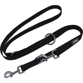 DDOXX Hundeleine Nylon, 3-fach verstellbar, 2m, M - 2,0 x...