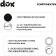 DDOXX Hundeleine Nylon, 3-fach verstellbar, 2m, M - 2,0 x 200 cm, schwarz - B-Ware sehr gut