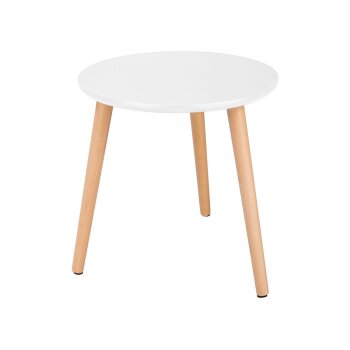 LIVARNO home Beistelltisch, Ø 40 cm (Weiß) - B-Ware sehr gut