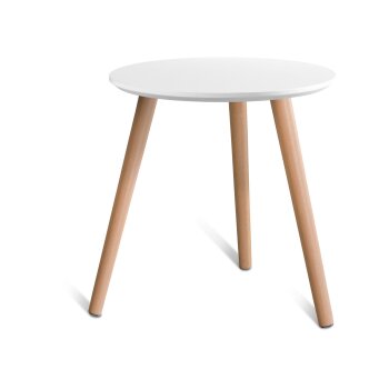 LIVARNO home Beistelltisch, Ø 40 cm (Weiß) - B-Ware sehr gut