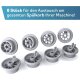 Plemont Spülmaschinen-Rollen, 8er Set, Universell für viele gängige Bosch & Siemens Geschirrspüler - B-Ware gut
