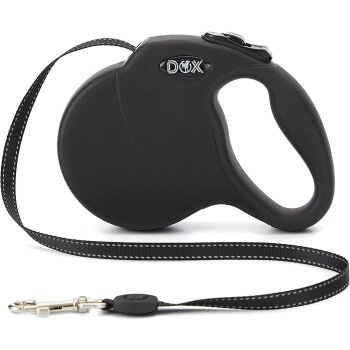 DDOXX Roll-Leine reflektierend, ausziehbar, XS, 3 m, bis...