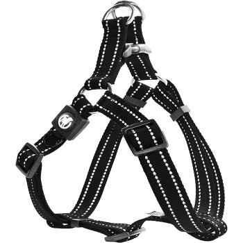 DDOXX Hundegeschirr Nylon, Step-In, Reflektierend,...