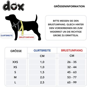 DDOXX Hundegeschirr Nylon, Step-In, Reflektierend, Verstellbar, Ausbruchsicher | für kleine & große Hunde, Schwarz, XS - B-Ware sehr gut