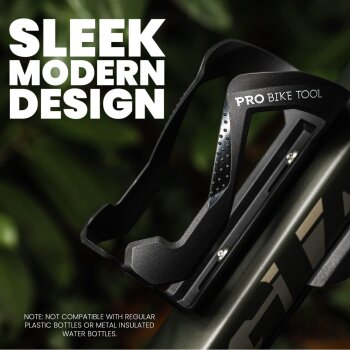 PRO BIKE TOOL Fahrradflaschenhalter aus Kunststoff, schwarz - B-Ware sehr gut