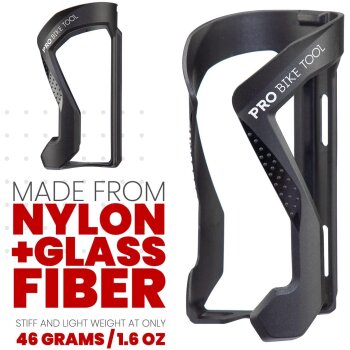 PRO BIKE TOOL Fahrradflaschenhalter aus Kunststoff, schwarz - B-Ware sehr gut