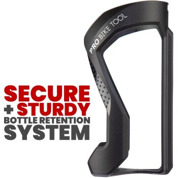 PRO BIKE TOOL Fahrradflaschenhalter aus Kunststoff, schwarz - B-Ware sehr gut