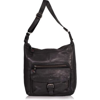 DONBOLSO® Handtasche Paris I Damenhandtasche aus Nappaleder, schwarz - B-Ware sehr gut