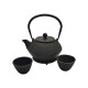ERNESTO® Gusseisen-Tee-Set, 4-teilig, mit herausnehmbarem Teefilter - B-Ware Transportschaden Kosmetisch