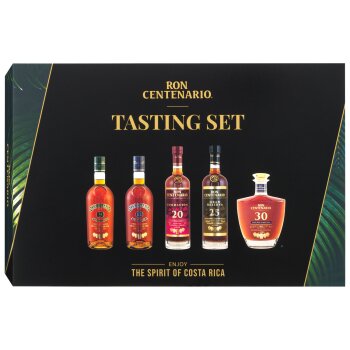 Ron Centenario Rum Tasting Set - 5 x 50 ml, 40 % Vol