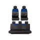 ULTIMATE SPEED® Autoschonbezug Carbonlook, 14-teilig, blau - B-Ware sehr gut