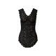 esmara Damen Body, mit eleganter Spitze (schwarz, S(36/38)) - B-Ware sehr gut