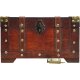 Brynnberg Schatztruhe, Holz massiv braun, 28 x 17 x 16 cm - B-Ware gut