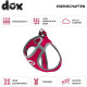 DDOXX Brustgeschirr Air Mesh, Step-In, reflektierend, S (33-38 cm), pink - B-Ware sehr gut