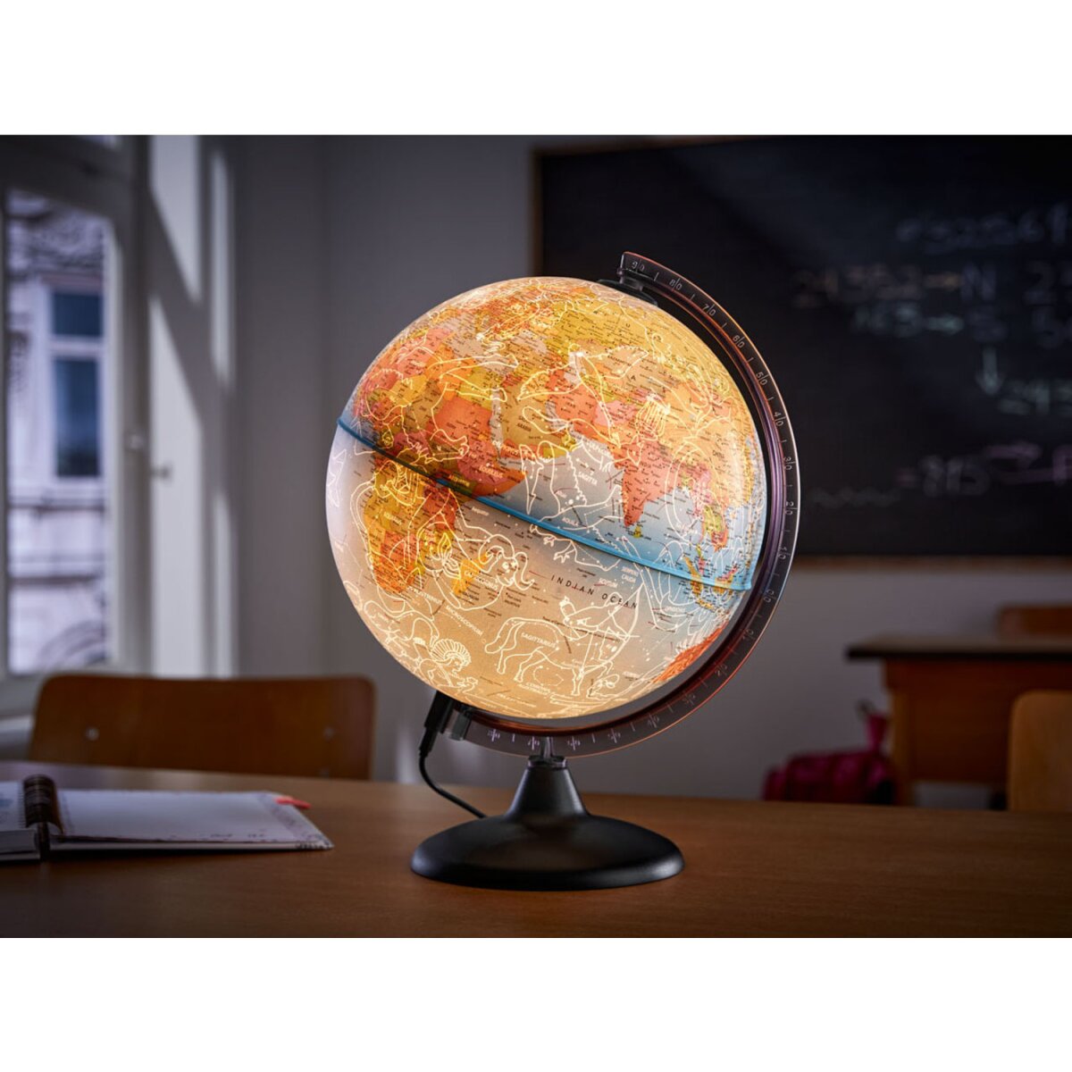 LIVARNO home - Doppelbildeffekt, Tag- Ø 18,99 € mit Nacht-Globus cm 25 B-Ware und neuwertig