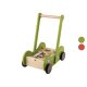 PLAYTIVE Holz Schiebewagen, mit 30 Holzbausteinen - B-Ware