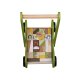 PLAYTIVE Holz Schiebewagen, mit 30 Holzbausteinen - B-Ware