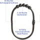 2 Lb. Depot 12er Set Duschvorhangringe, aus Edelstahl, schwarz - B-Ware sehr gut
