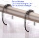 2 Lb. Depot 12er Set Duschvorhangringe, aus Edelstahl, schwarz - B-Ware sehr gut