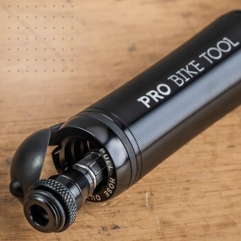 PRO BIKE TOOL Mini Bike Pump Premium Edition - Passend für Presta- und Schrader-Ventile - B-Ware sehr gut