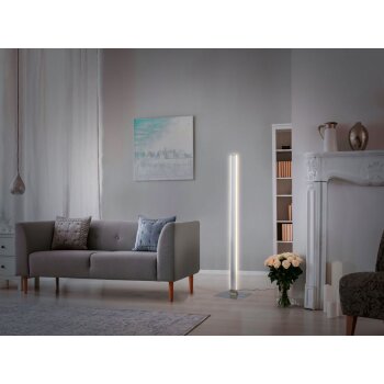 LIVARNO home LED-Stehleuchte in Mattnickel-Optik - B-Ware