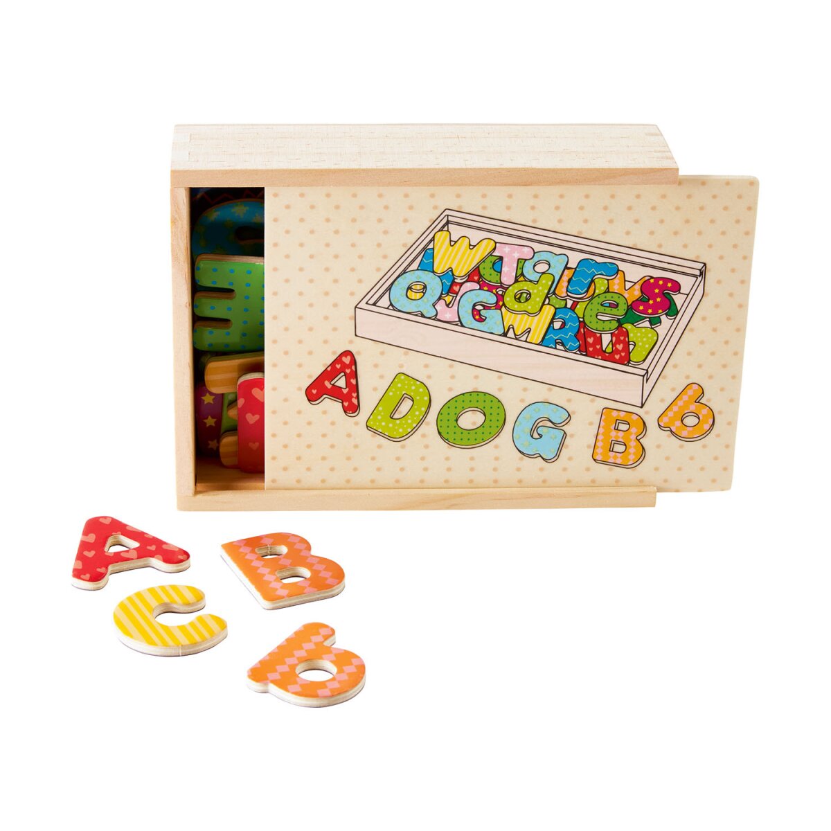 Playtive Holzmagnete Buchstaben / Zahlen / Formen, aus Echtholz - B-Ware,  4,99 €
