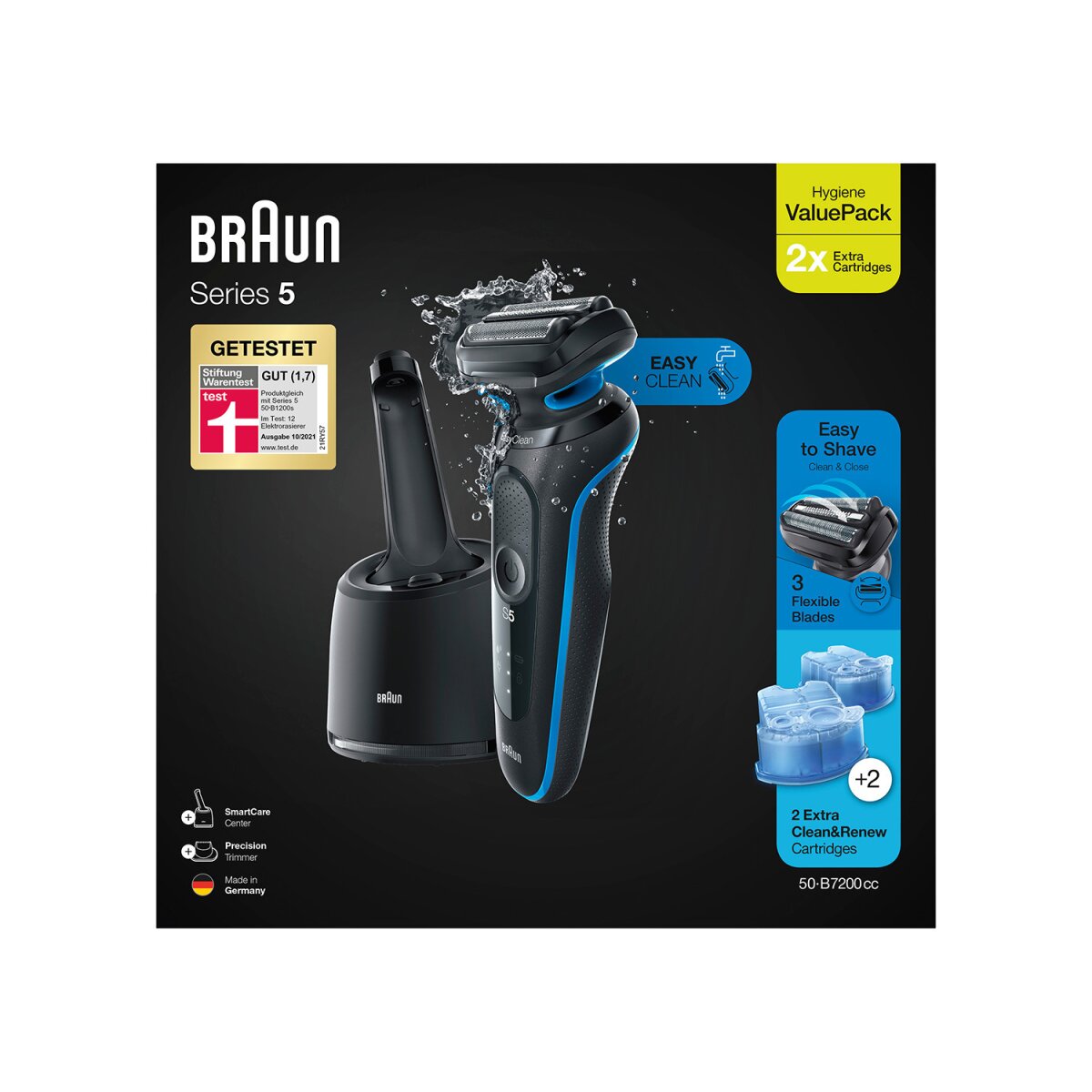 Braun Clean & Renew Reinigungskartuschen für elektrische Rasierer